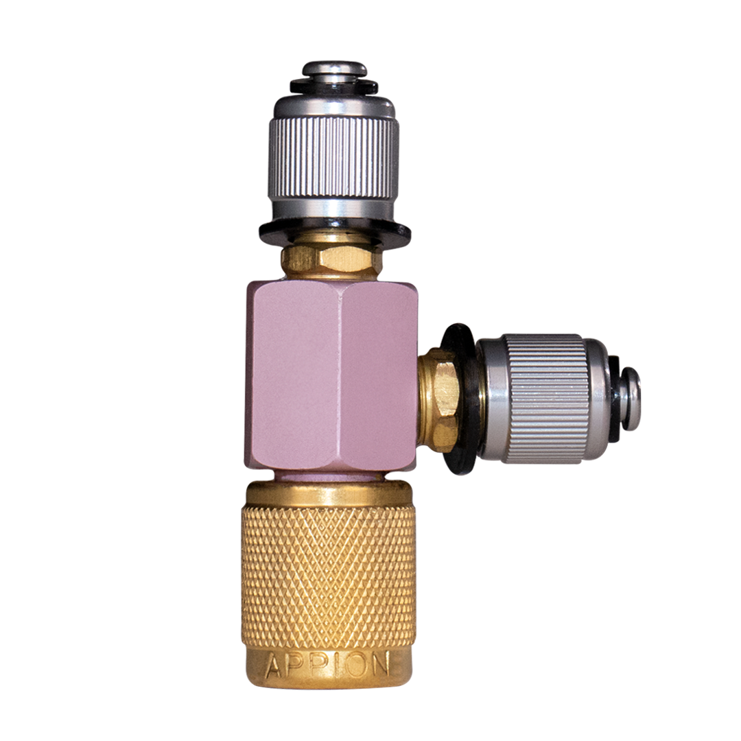 Appion CTEE516 MegaSeal Low-Loss Charging T-Fitting 5/16in FL - Edmondson Supply