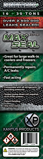 Xantus Products 27-101 Max Seal Commercial+ Direct Inject AC Leak Sealant, 6-30 Tons - Edmondson Supply