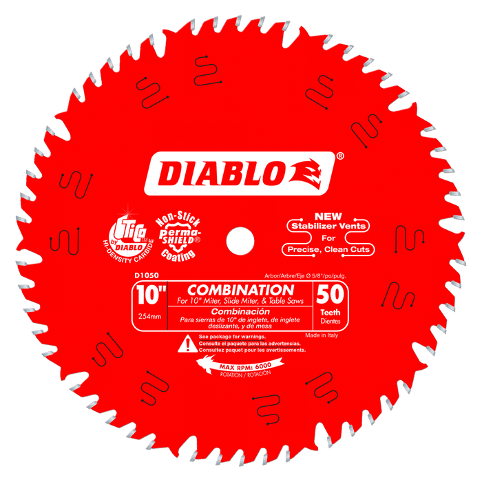 Diablo Tools D1050X 10 in. x 50 Tooth Combination Saw Blade - Edmondson Supply