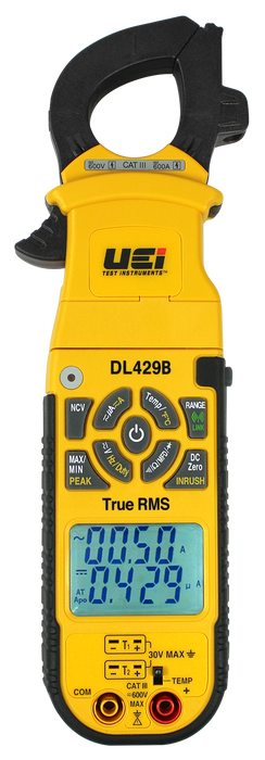 UEi DL429B True RMS Digital Clamp Meter w/ Wireless and Differential Temperature - Edmondson Supply