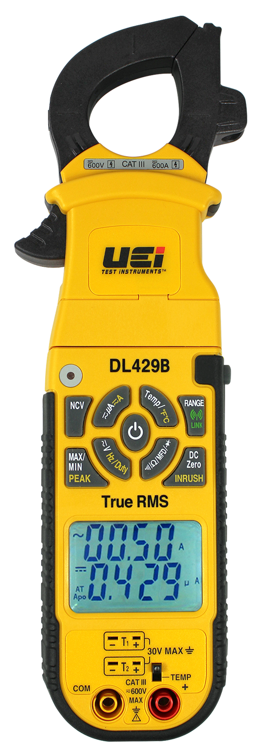 UEi DL429B True RMS Digital Clamp Meter w/ Wireless and Differential Temperature - Edmondson Supply