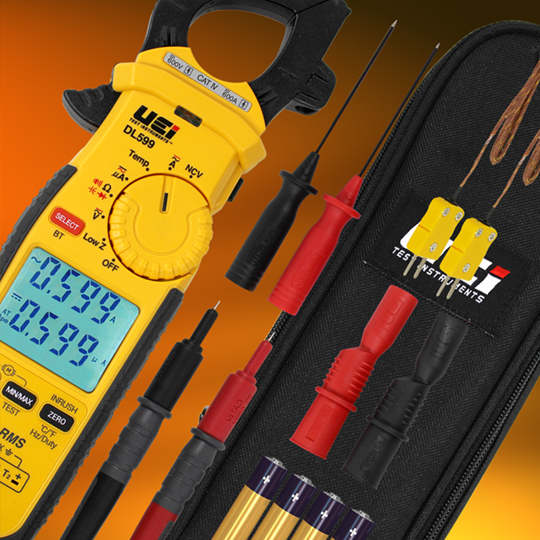 UEi DL599 Wireless TRMS Clamp Meter w/ 3-Phase & Imbalance Motor Tests - Edmondson Supply