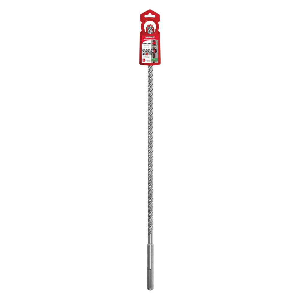 Diablo Tools DMAMX1040 1/2 in. x 24 in. x 29 in. Rebar Demon SDS-Max 4-Cutter Full Carbide Head Hammer Bit - Edmondson Supply