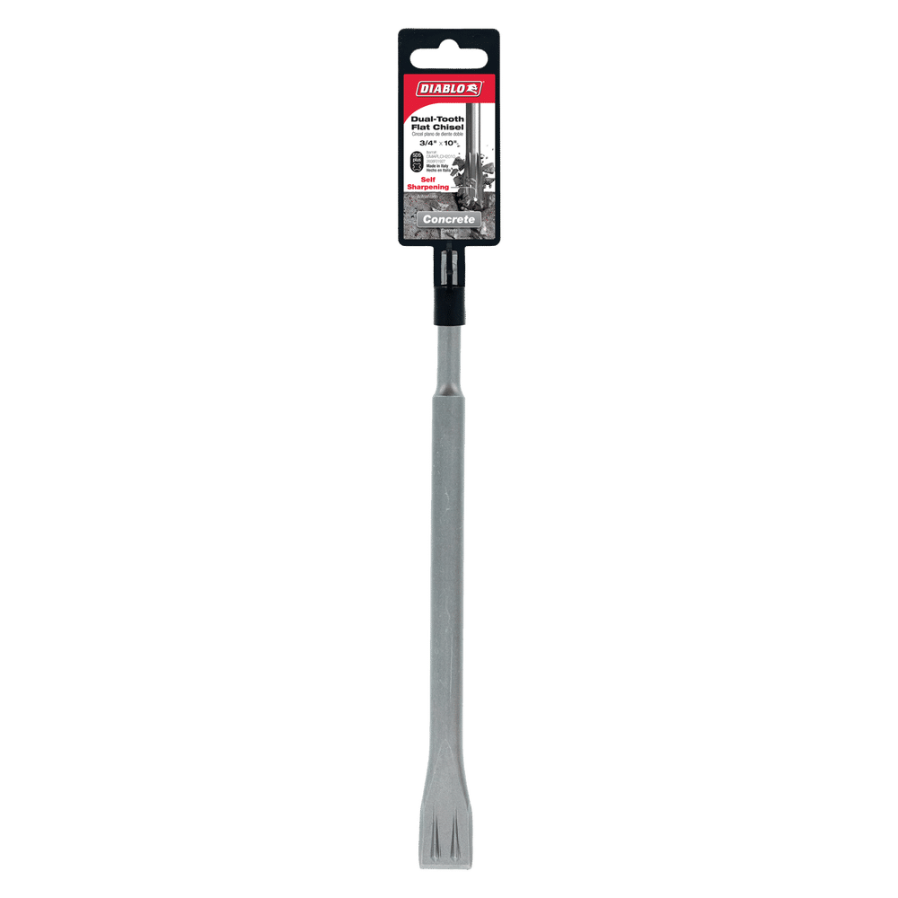 Diablo Tools DMAPLCH2010 3/4 in. x 10 in. SDS‑Plus Dual‑Tooth Flat Chisel - Edmondson Supply
