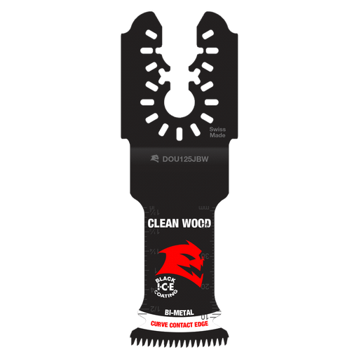 Diablo Tools DOU125JBW3 1-1/4 in. Universal Fit Bi-Metal Oscillating Blades for Clean Wood - Edmondson Supply