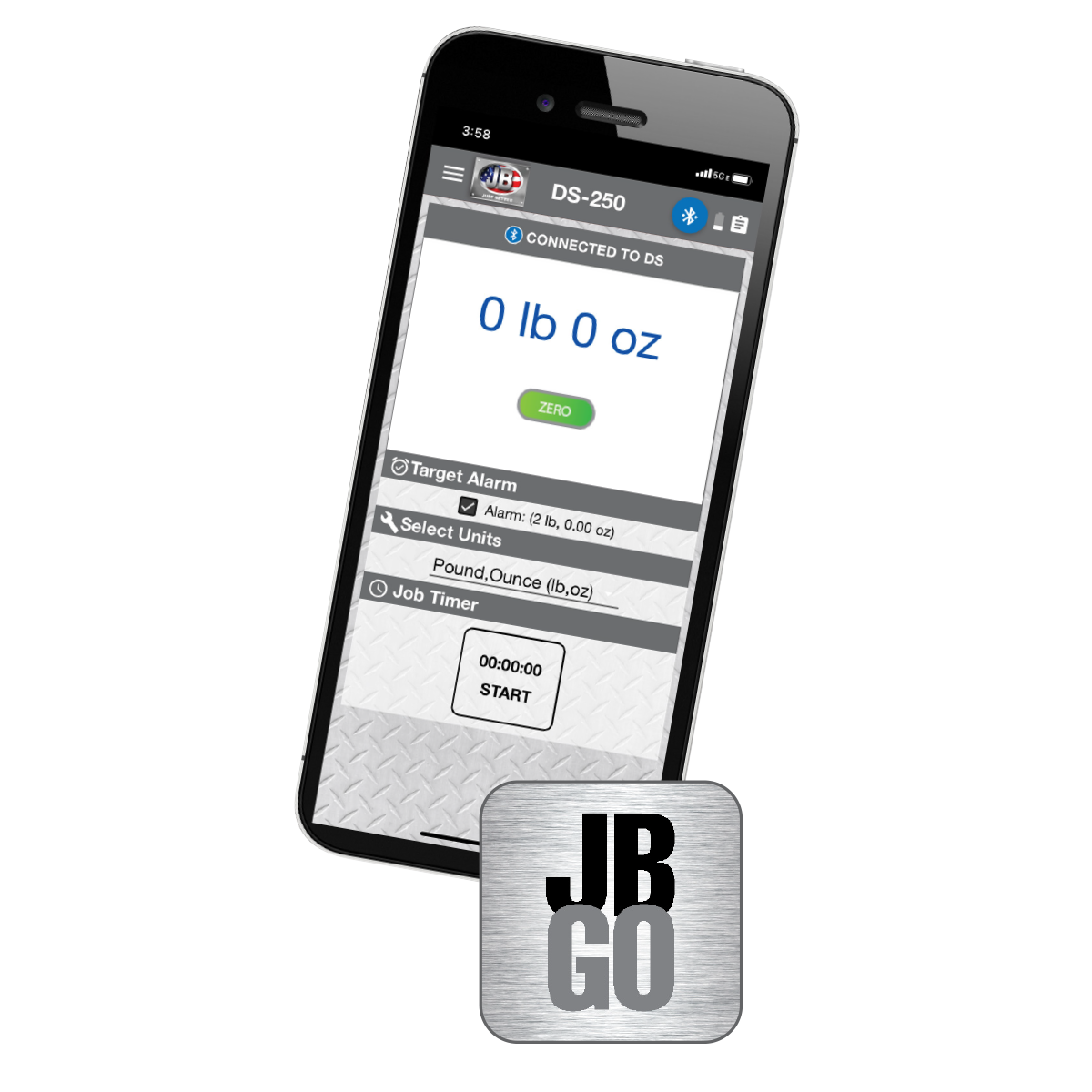 JB Industries DS-250 ATLAS Wireless Digital Refrigerant Scale with Wired Handset - Edmondson Supply