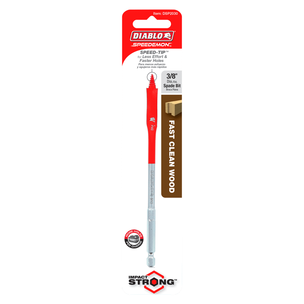 Diablo Tools DSP2030 3/8" x 6" SPEEDemon™ Spade Bit - Edmondson Supply