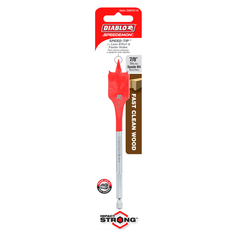 Diablo Tools DSP2110 7/8" x 6" SPEEDemon™ Spade Bit - Edmondson Supply