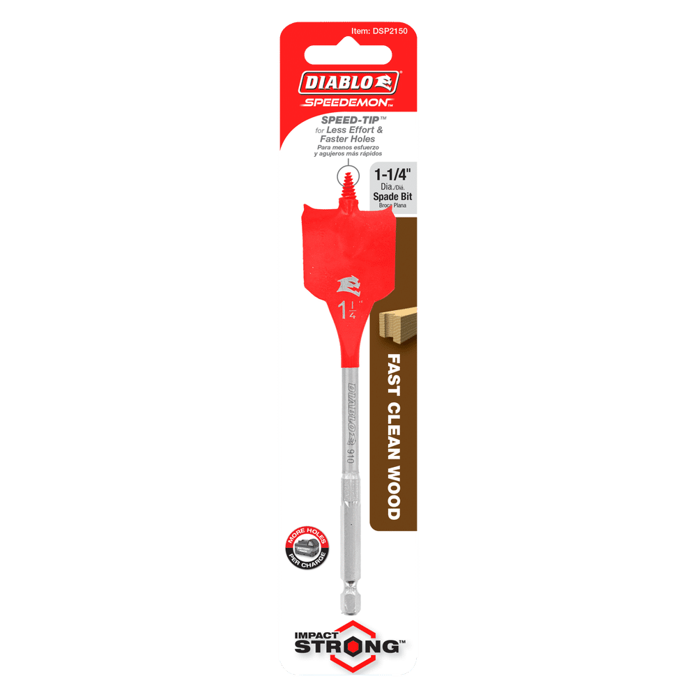 Diablo Tools DSP2150 1-1/4" x 6" SPEEDemon™ Spade Bit - Edmondson Supply