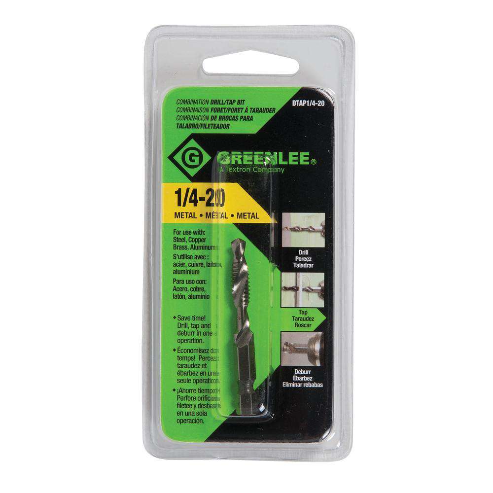Greenlee DTAP1/4-20 Drill/Tap, 1/4-20 - Edmondson Supply