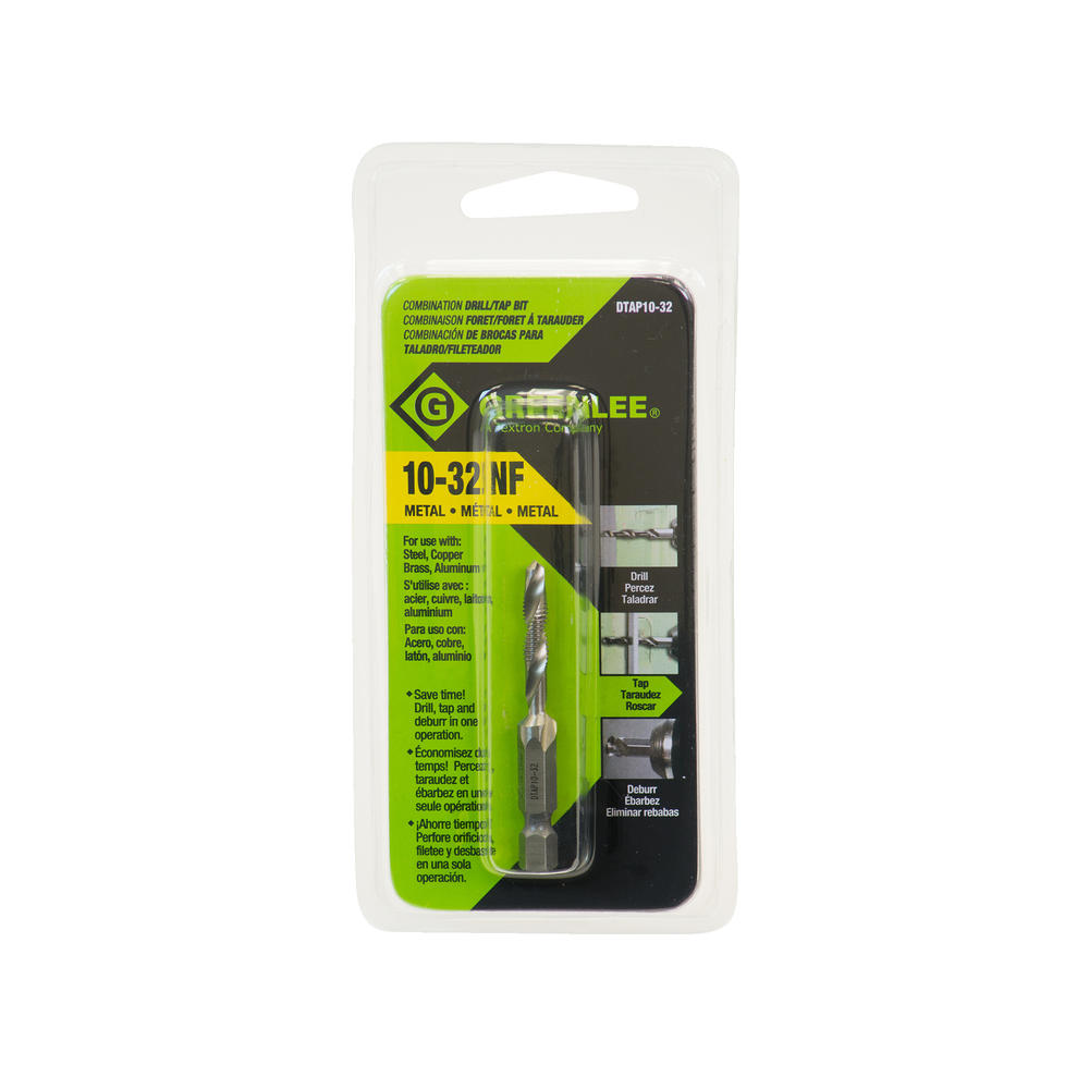 Greenlee DTAP10-32 Drill/Tap, 10-32 - Edmondson Supply