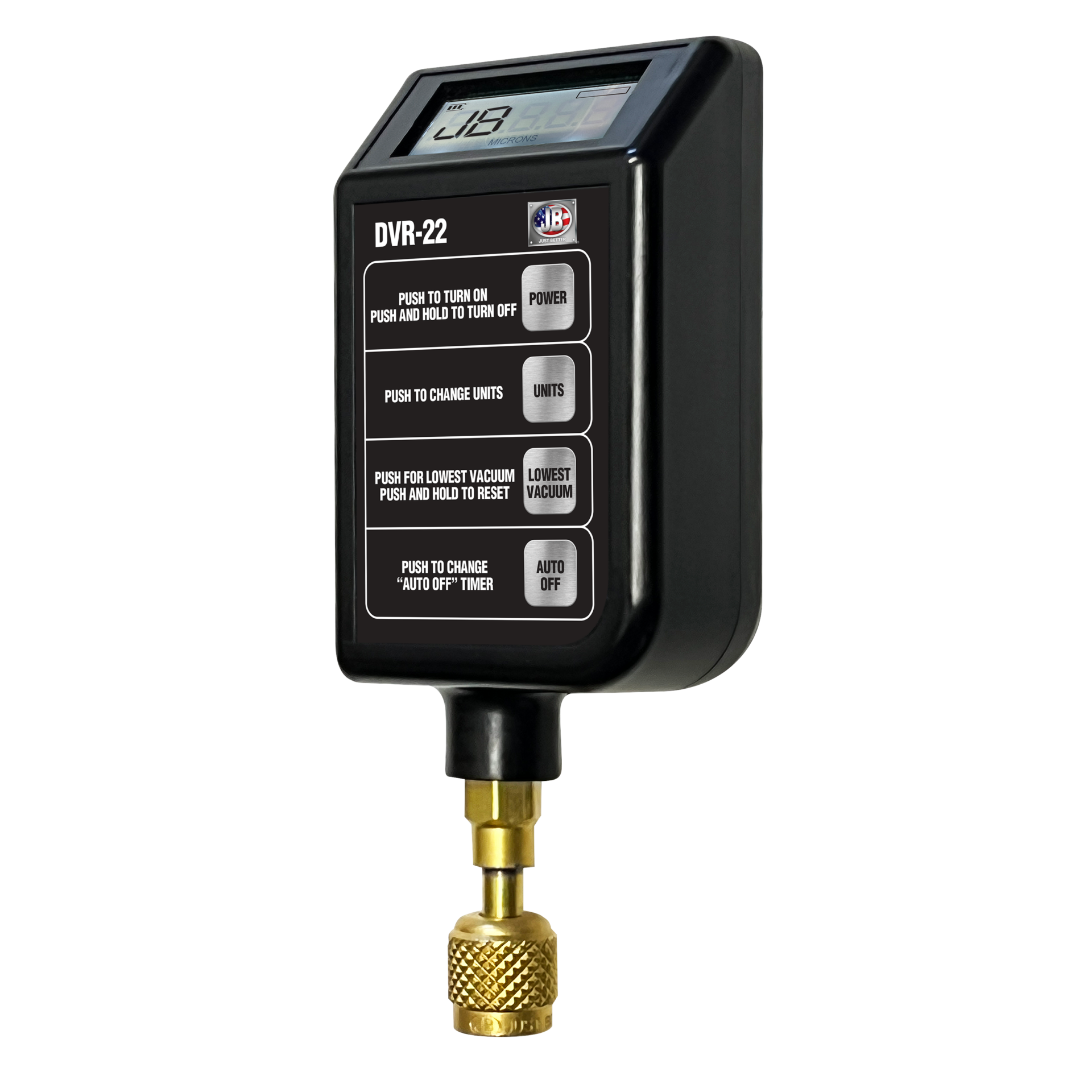 JB Industries DVR-22 Digital Vacuum Gauge - Edmondson Supply