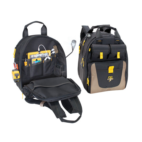 CLC ECPL38 E-Charge Lighted USB Charging Tool Backpack - Edmondson Supply