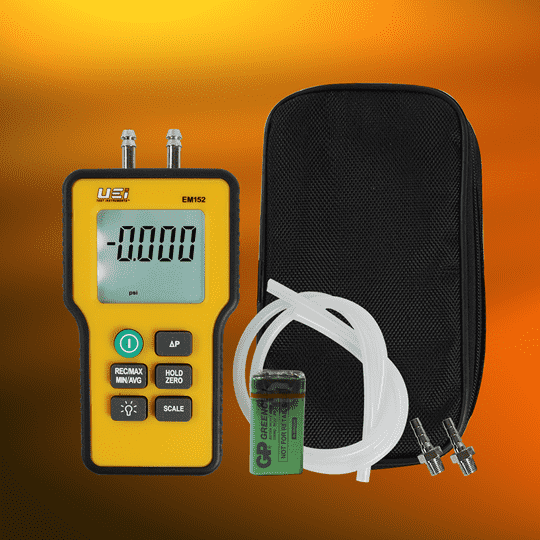 UEi EM152 Dual Differential Digital Manometer - Edmondson Supply