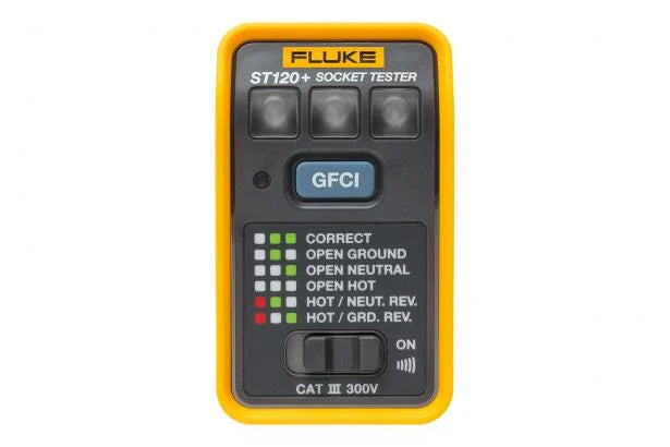 Fluke ST120+ GFCI Socket Tester with Beeper - Edmondson Supply