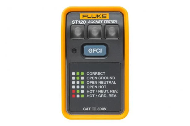 Fluke ST120 Socket Tester with GFCI