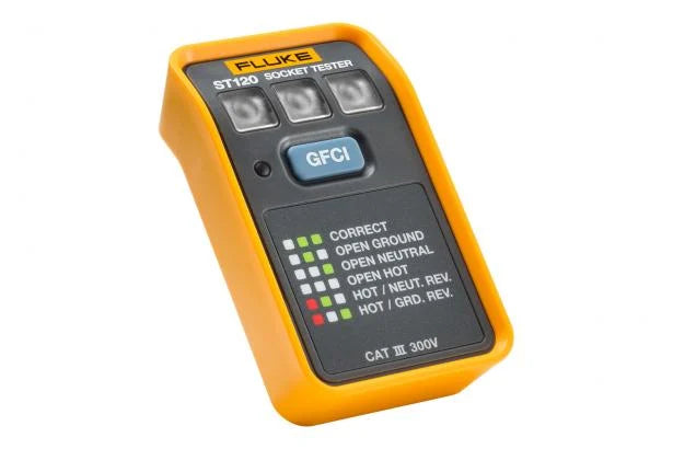 Fluke ST120 Socket Tester with GFCI - Edmondson Supply