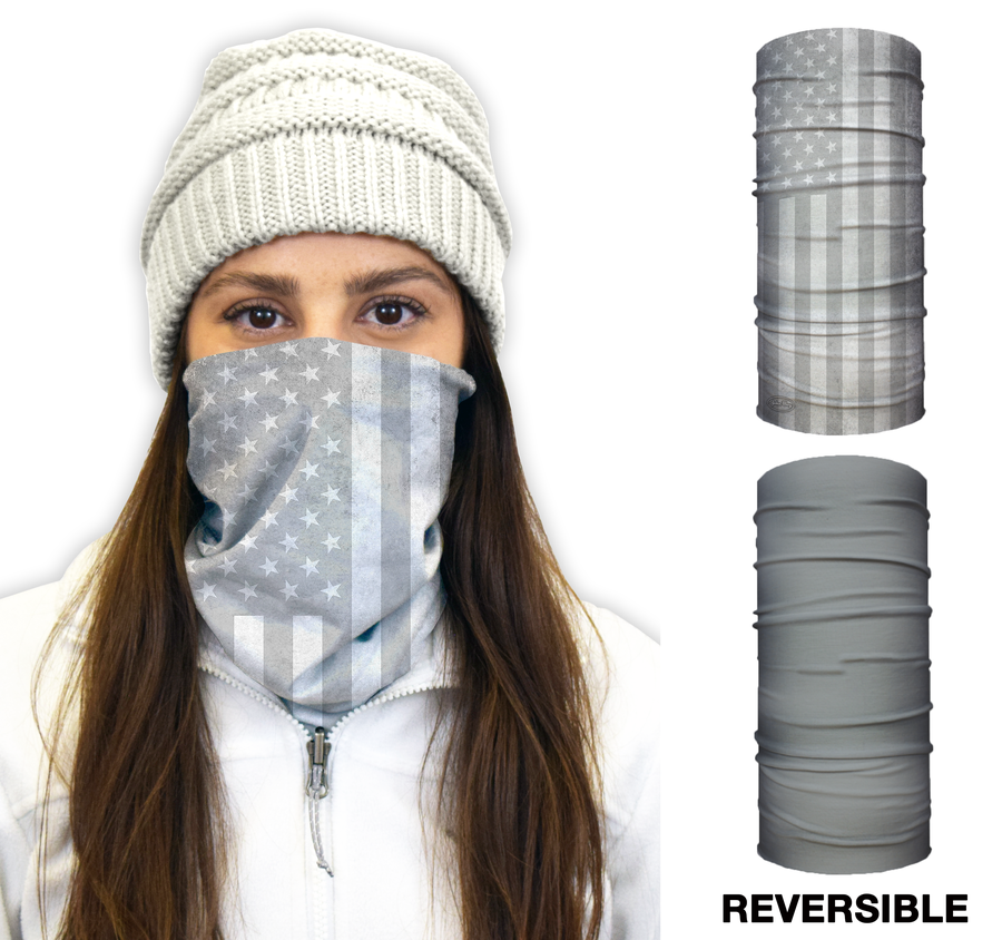 John Boy USA WHITE Thermal Face Guard, Reversible - Edmondson Supply