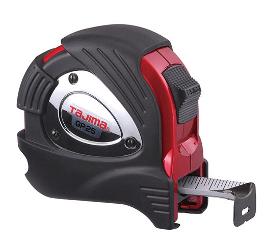 Tajima GP-25BW G-PLUS™ Standard Scale, 25 ft x 1 in. Steel Blade Tape Measure - Edmondson Supply