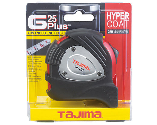 Tajima GP-25BW G-PLUS™ Standard Scale, 25 ft x 1 in. Steel Blade Tape Measure - Edmondson Supply