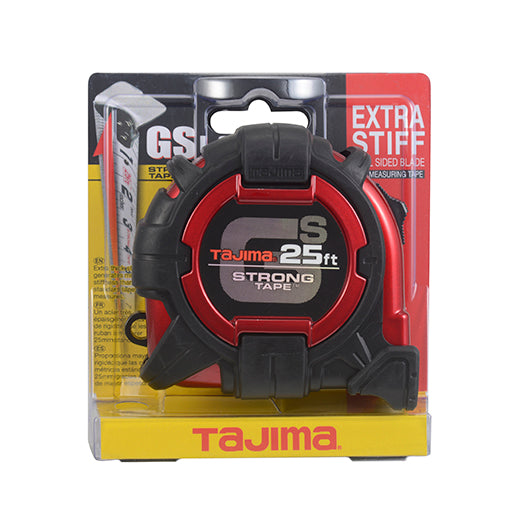 Tajima GS-25BW GS Lock™ Standard Scale, 25 ft x 1-1/16 in. Steel Blade Tape Measure - Edmondson Supply