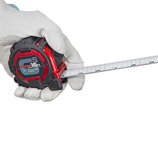 Tajima GS-16BW GS Lock™ Standard Scale, 16 ft x 1 in. Steel Blade Tape Measure - Edmondson Supply