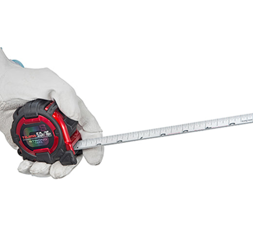 Tajima GS-16/5MBW GS Lock™ Standard & Metric Scale, 16 ft/ 5 m x 1 in./25mm Steel Blade Tape Measure - Edmondson Supply 