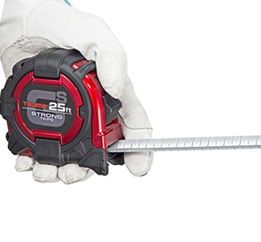 Tajima GS-25BW GS Lock™ Standard Scale, 25 ft x 1-1/16 in. Steel Blade Tape Measure - Edmondson Supply