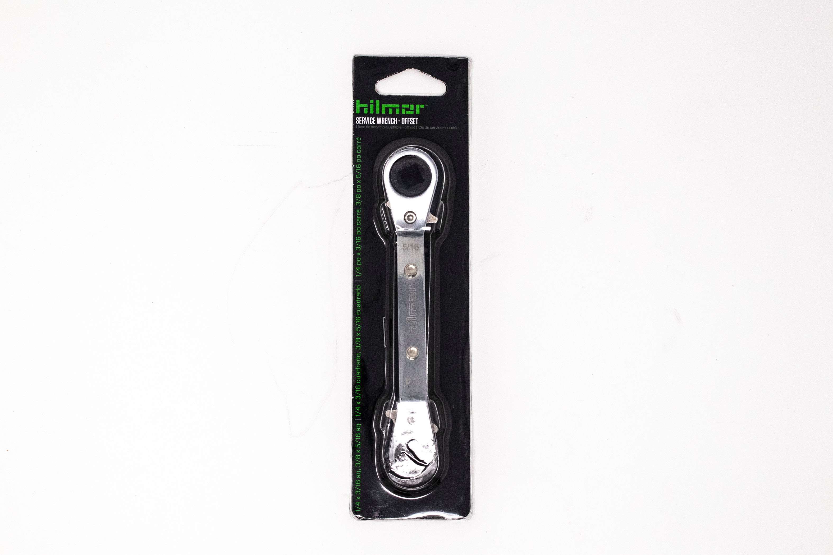 Hilmor 1839043 SWOS Service Wrench - Offset Ratchet 1/4", 3/16", 3/8", 5/16" Sq - Edmondson Supply