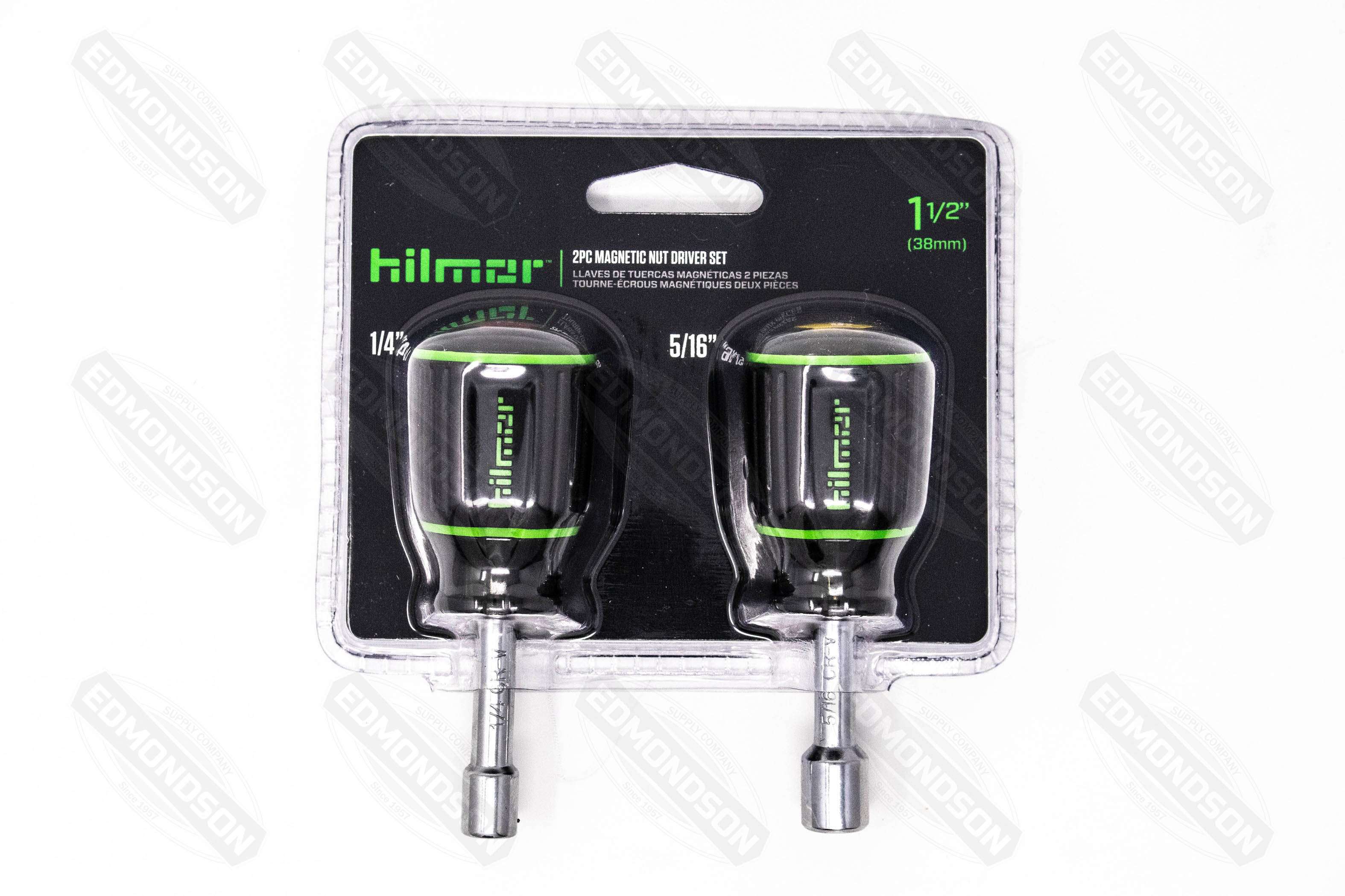Hilmor 1839057 SHSM2PC Magnetic Tip Stubby Nut-Driver Set - 1/4" & 5/16" - Edmondson Supply