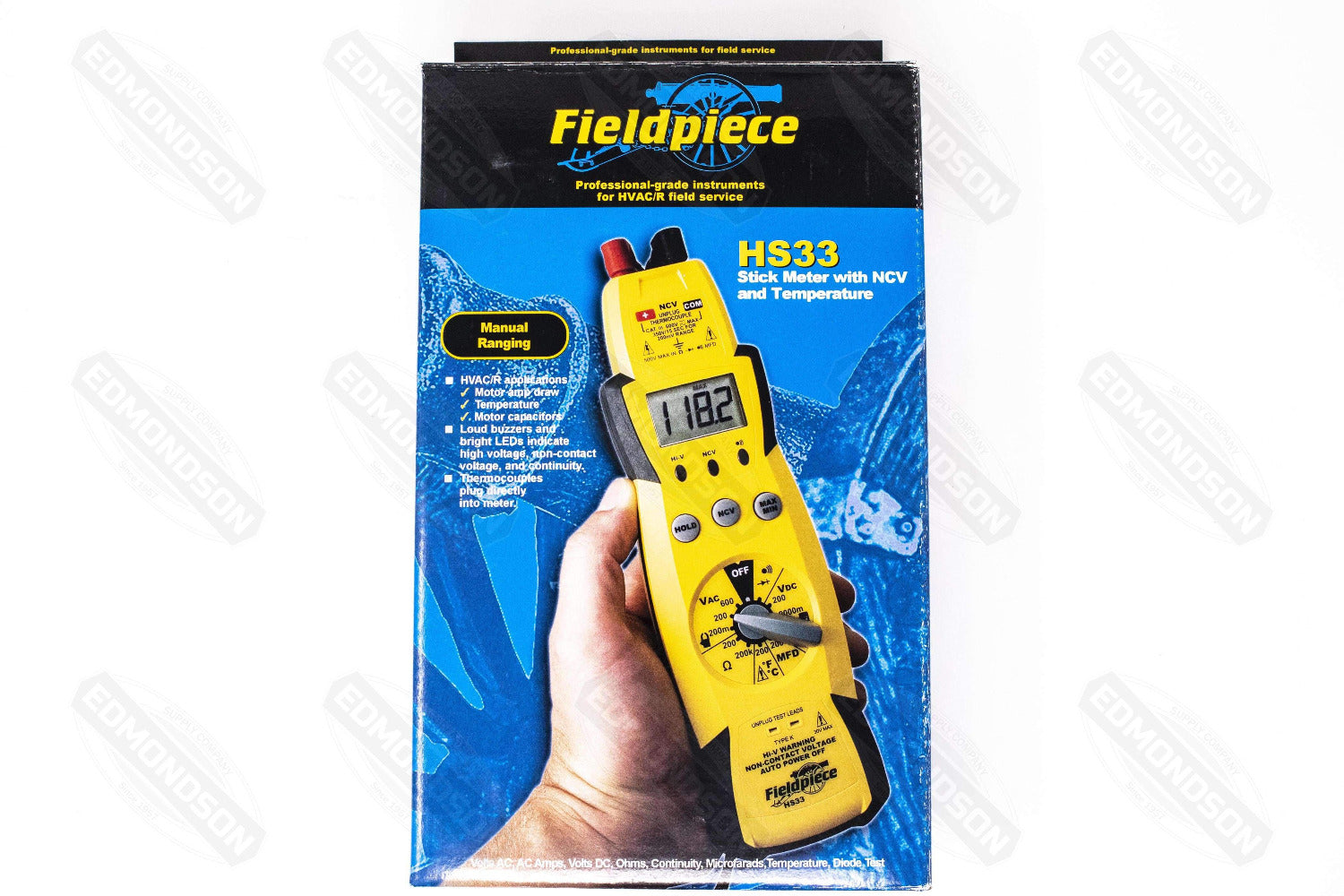 Fieldpiece HS33 Manual Ranging Expandable Stick Meter | Edmondson