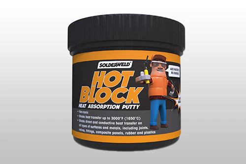 SolderWeld SW-HB1 Hot Block - Reusable Heat Absorption Putty, 1 lb Tub - Edmondson Supply