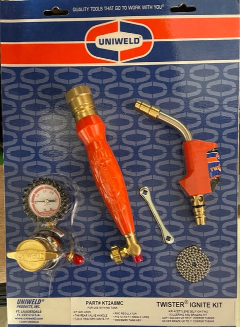 Uniweld KT2A8MC Twister® 2 self-igniting Torch Kit - Edmondson Supply