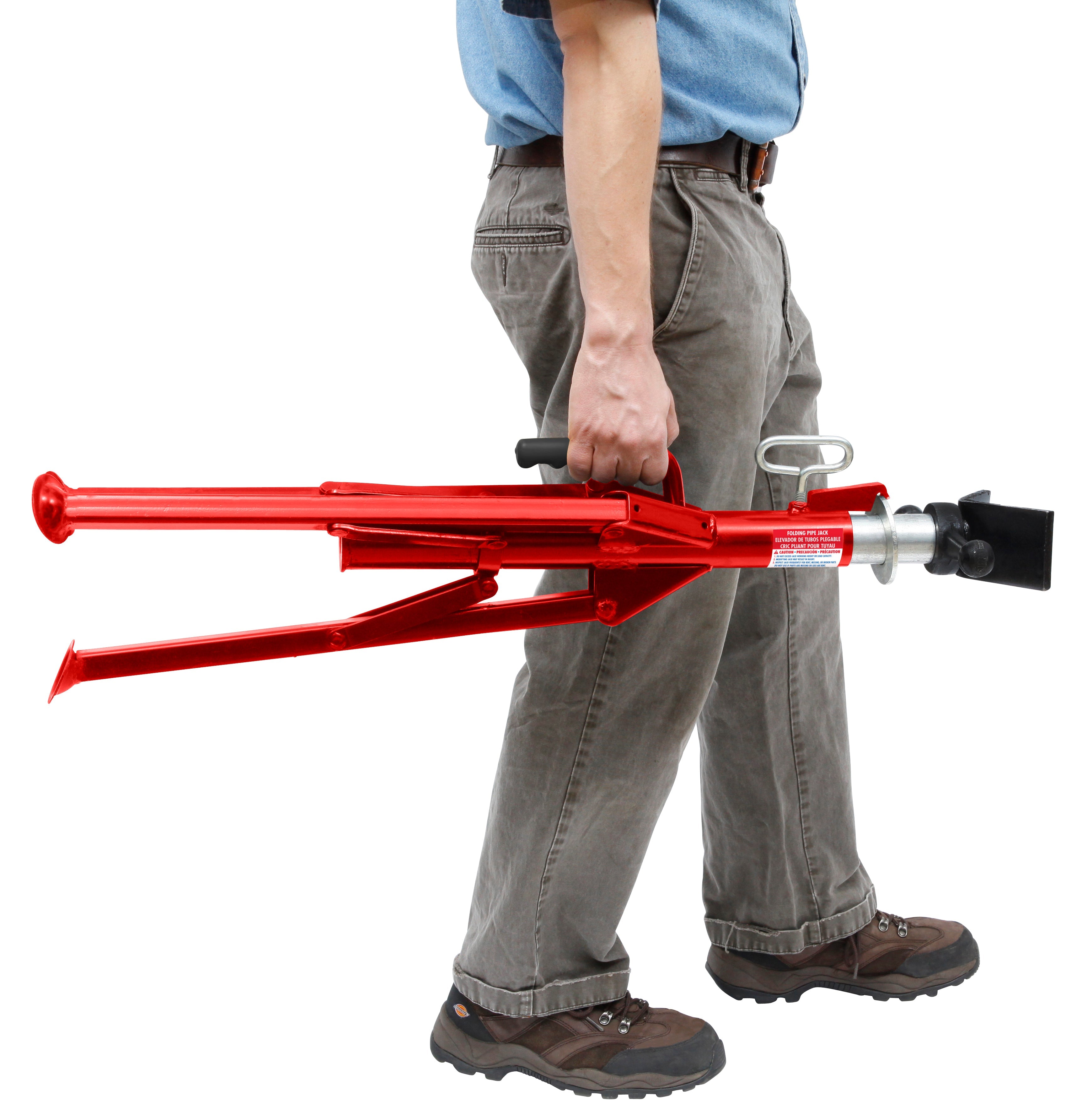 Reed Mfg JFV Folding V-Head Pipe Jack, 2500 lbs - Edmondson Supply