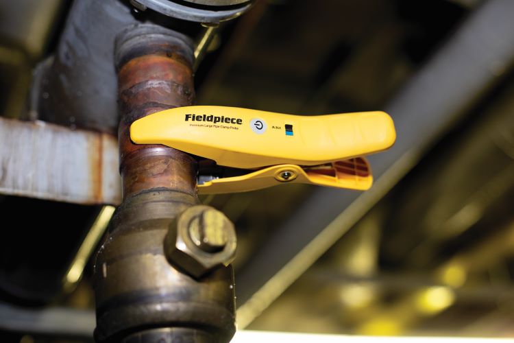 Fieldpiece JL3LC Wireless Large Pipe Clamp Thermocouple, 3/4” to 4-1/8 - Edmondson Supply