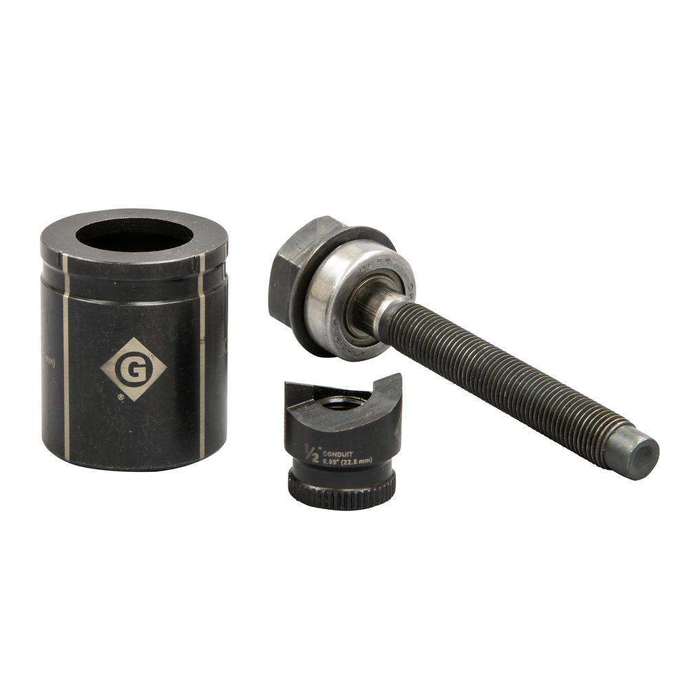 Greenlee K2BB-1/2 1/2" Conduit Size Slug-Buster® Manual Knockout Set - Edmondson Supply