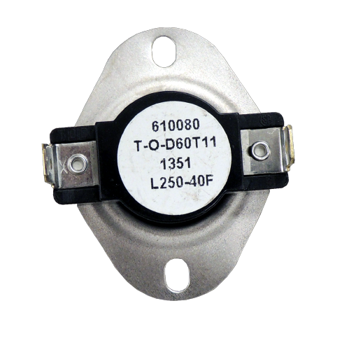 Supco L250 L-Series Snap-Action SPST Limit Control Thermostat, L250-40F