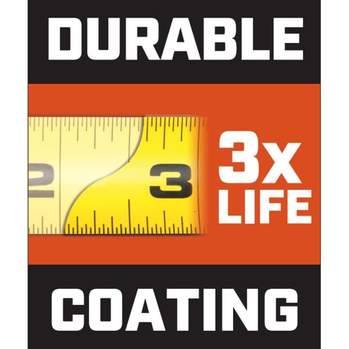 Crescent Lufkin L1025C-02 1-3/16" x 25' Command Control Series™ Yellow Clad Tape Measure - Edmondson Supply