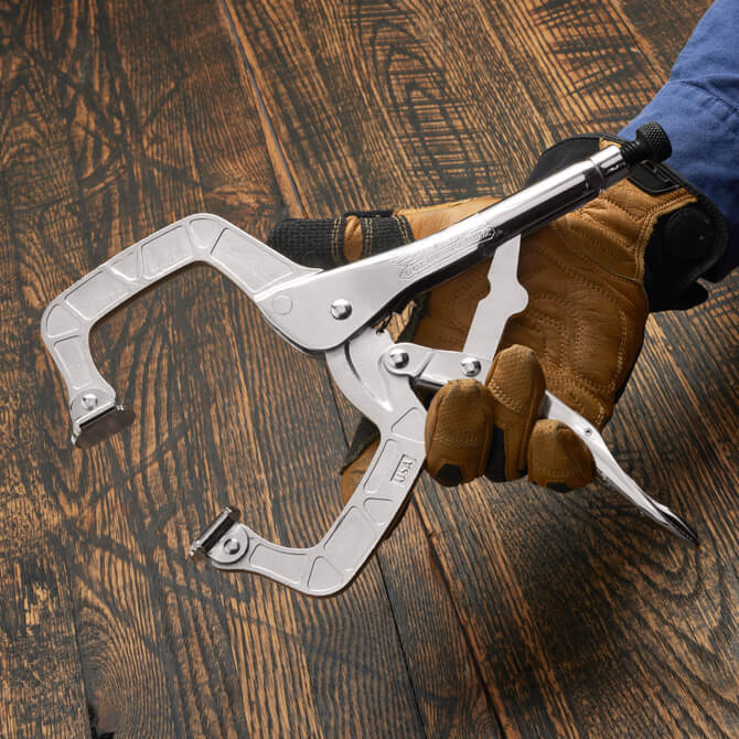 Malco Tools LP11SP Eagle Grip 11″ Locking C-Clamps with Swivel Pads - Edmondson Supply