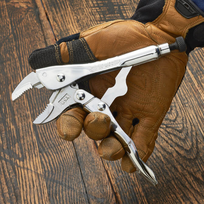 Malco Tools LP7WC Eagle Grip 7″ Curved Jaw Locking Pliers W/Wire Cutters - Edmondson Supply