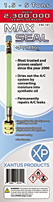 Xantus Products 40-101 Max Seal +ProDry Direct Inject AC Leak Sealant, 1.5 - 5 Tons