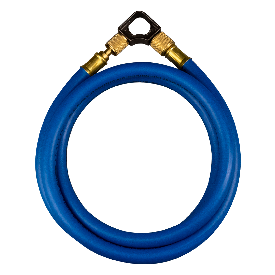 Appion MH380006EAB MegaFlow 3/8in Hose - 6 ft [3/8FL to 1/4FL] Blue - Edmondson Supply