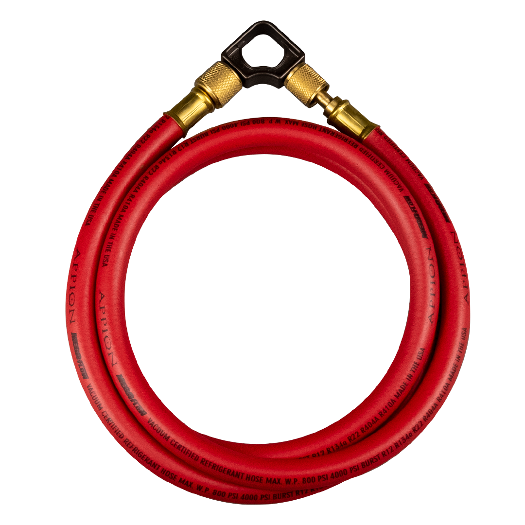 Appion MH380006EAR MegaFlow 3/8in Hose - 6 ft [3/8FL to 1/4FL] Red - Edmondson Supply