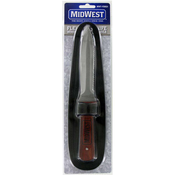 Midwest MWT-FDK01 Flex Duct Knife with Wood Handle - Edmondson Supply
