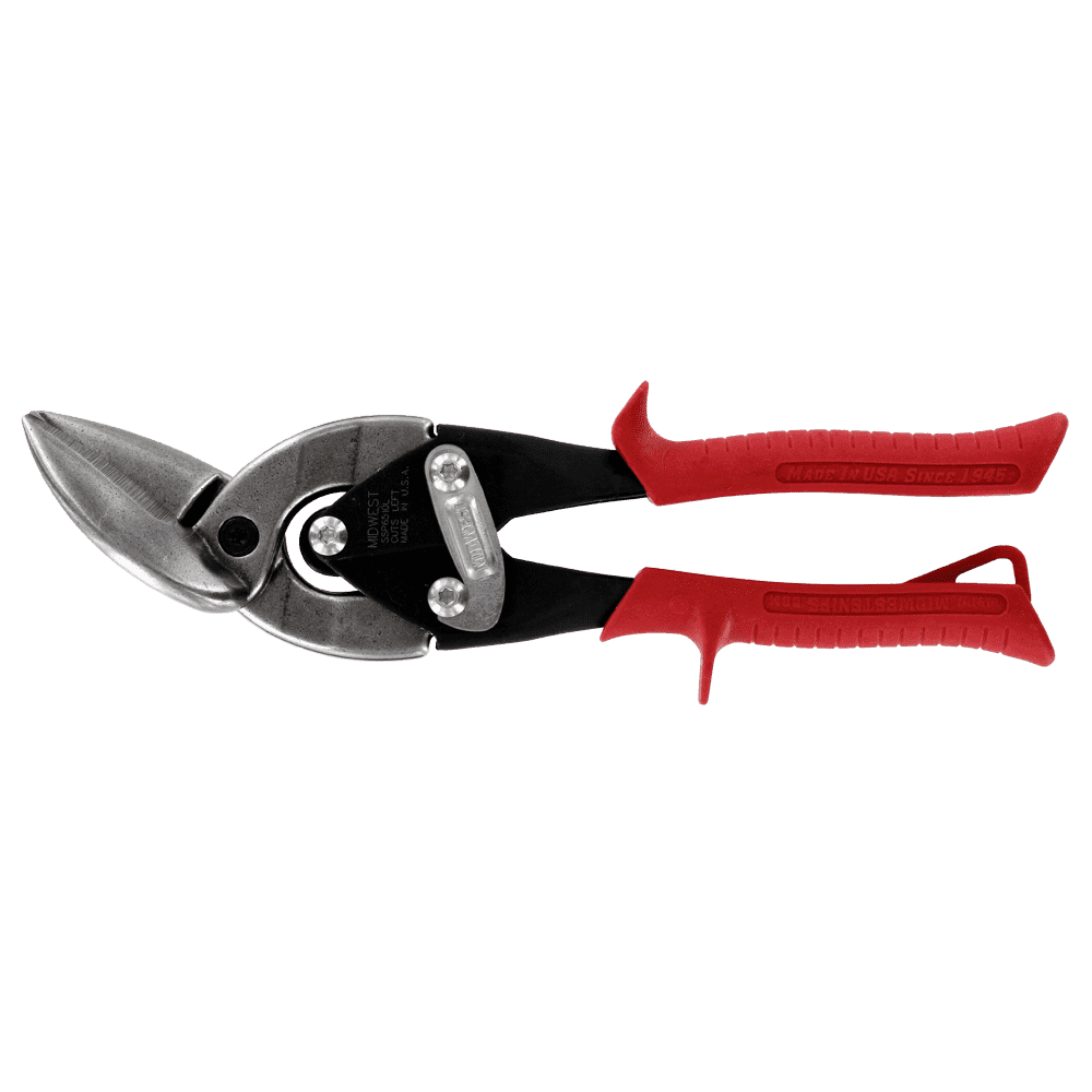 Midwest MWT-SS6510L Special Hardness Offset Aviation Snip - Left-Cutting - Edmondson Supply