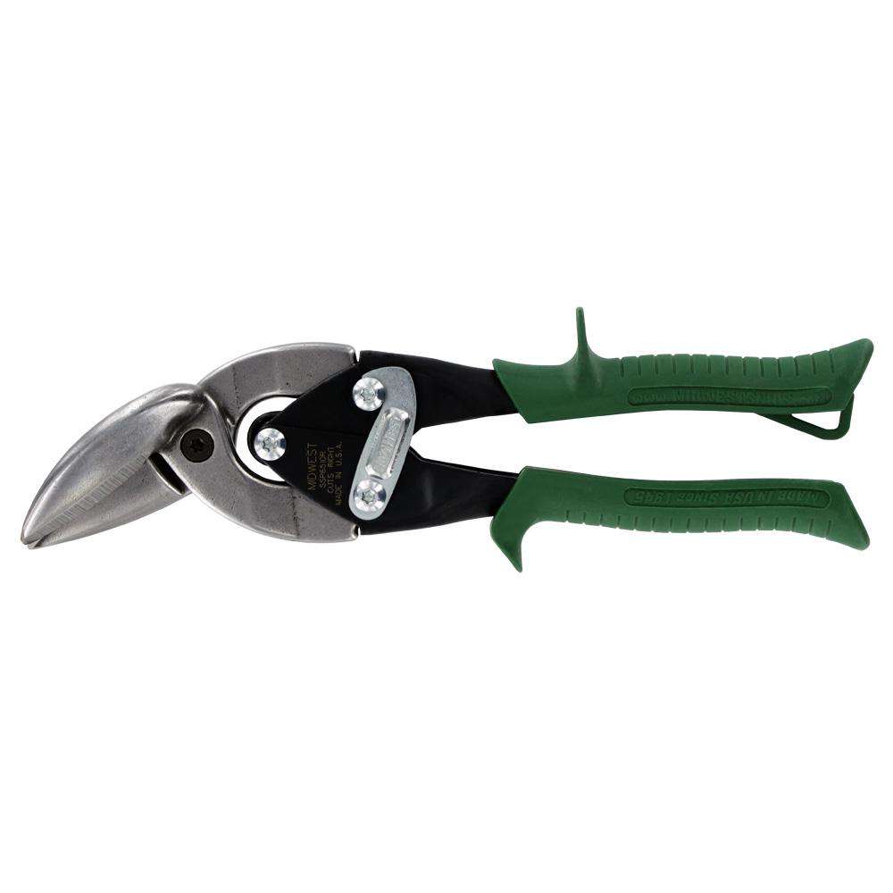 Midwest MWT-SS6510R Special Hardness Offset Aviation Snip - Right-Cutting - Edmondson Supply