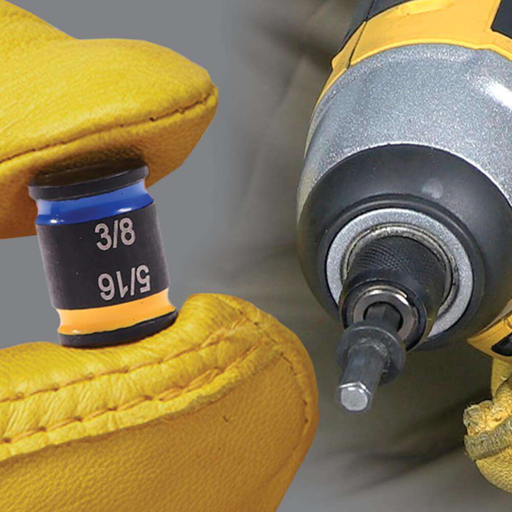 Malco Tools MSHMLC1 Malco C-RHEX® Cleanable – Reversible – Magnetic Hex Driver – 5/16″ & 3/8″ socket with 4″ shaft length - Edmondson Supply