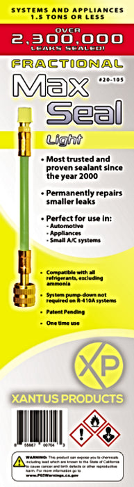 Xantus Products 20-105 Max Seal Light Fractional Direct Inject AC Leak Sealant, 1.5 Tons or Less