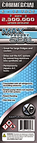 Xantus Products 46-101 Max Seal +ProDry Commercial Direct Inject AC Leak Sealant, 6 - 15 Tons