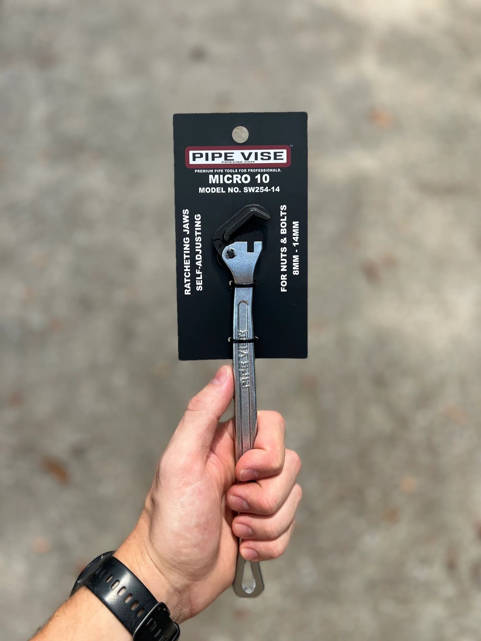 Pipe Vise SW254-14 Micro 10 Extended Steel Wrench - Edmondson Supply